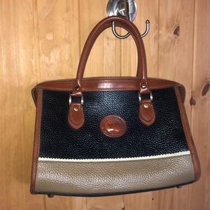 Vtg Sml Dooney & Bourke AllWeatherLeather Handbag